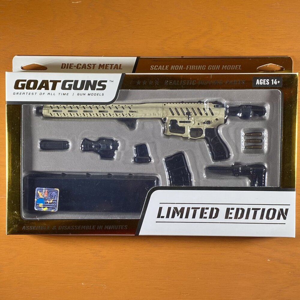 GoatGuns - AR-15 Skeleton 1:3 Scale Model "SANDSTORM" LIMITED EDITION - 600 LE